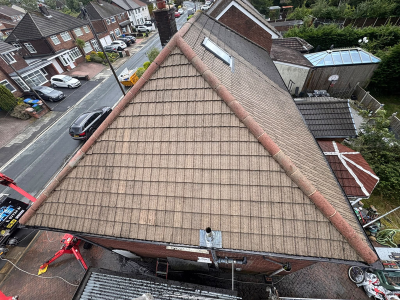 Roof after cleaning